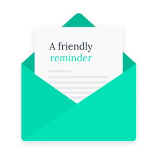 Friendly Reminder Account Past Due Labels | 1 x 1.5