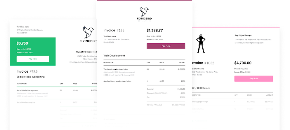 Invoice Template, Create and Send Free Invoices Instantly