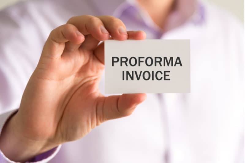 Proforma invoice
